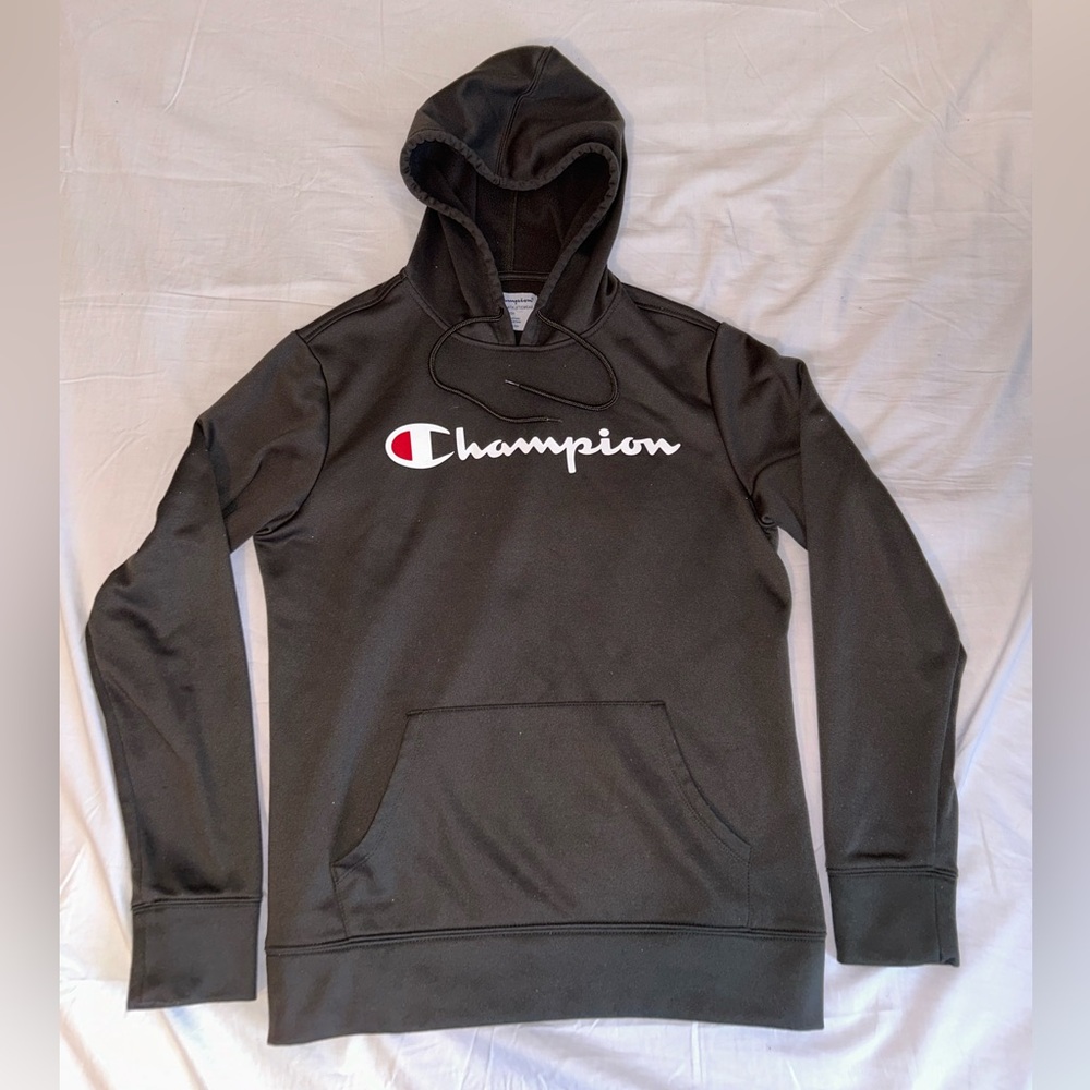 Champion men’s small active hoodie pullover drawstring great condition green